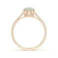 thumbnail image 2 of Angara Natural Opal Ring - Oval Solitaire 1.1 ct Opal Cocktail Ring for Women | October Birthstone Jewelry | 14K Rose Gold Opal Ring (Ring Size = 4), 2 of 12