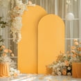 thumbnail image 3 of Danolapsi Set of 3 Wedding Arch Covers, 6 FT + 6.6 FT + 7.2 FT Double-sided Spandex Wedding Arch Fabric Set Arch Backdrop Cover with Zipper Decoration for Party, Ceremony, Banquet, 3 of 5