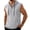 Gray, variant on Men's Sleeveless Hoodie Cotton Henley Beach Shirt Lightweight Breathable Casual Tops with Kangaroo Pocket for Vacation Travel
