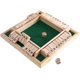 thumbnail image 1 of Deluxe 4 Player Shut The Box Juego de mesa de madera Classic Dice Board Toy kaili Sencillez, 1 of 4