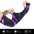 thumbnail image 2 of Bingfone Farmers Gardening Sleeves Sun Protection Arm Cooling Sleeves for Women Men with Thumb Hole - Galaxy Lightning, 2 of 7