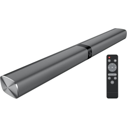 Sound Bar, 80W Soundbar with Bluetooth/ARC/Opt/AUX Connect, with Volume Boost, 3 Equalizer Modes, 2 in 1 Detachable Soundbar for TV/PC/Gaming/Projectors