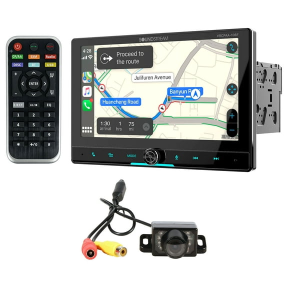 Soundstream VRCPAA-106F 10.6" Monitor Bluetooth/Carplay/Android Receiver Camera