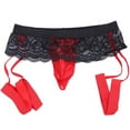 thumbnail image 3 of TAIAOJING Mens Underwear Lace Thong Enhance Pouch Bikini Briefs Pants, 3 of 7