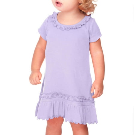 

Kavio I1C0560 Infants Sunflower Short Sleeve Dress-Lavender-12M