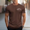 thumbnail image 6 of Afuyipoi Men's Printed Athletic Tee,Sporty Graphic Relaxed Everyday Fit Comfortable Jersey Casual Tees Brown M, 6 of 7