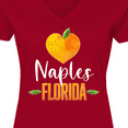 thumbnail image 4 of Inktastic Naples Florida Orange in Heart Women's V-Neck T-Shirt, 4 of 5