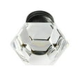 thumbnail image 3 of CKP Brand #G-75 Elegance Collection 1-1/4 in. (32mm) Glass Knob, Clear with Oil-Rubbed Bronze Base, 3 of 4