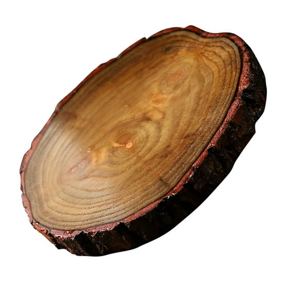 Masteelf Circular Wooden Heat Proof Mat Wedding Coaster Round Coaster 9x9cm Coffee