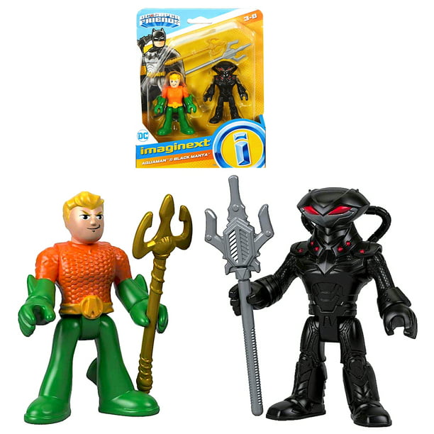 Aquaman & Black Manta DC Super Friends Imaginext Figures 2.5 inch ...
