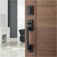 thumbnail image 5 of Baldwin 180SPHxSPL-SQR-SMT Spyglass Single Cylinder Keyed Entry Handleset from the Prestige Collection Matte Black Door Hardware Handlesets Keyed, 5 of 7