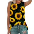 thumbnail image 2 of Mode Femmes Impression Décontractée V-Cou Manches Courtes T-shirt en Vrac Tops Floral Print Femmes Tops Femmes Manches Courtes Tops Femmes, 2 of 4