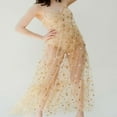 thumbnail image 4 of Jupe en Maille Transparente Taille Haute pour Femmes, Tenue de Plage, Jupe Maxi Plissée, 4 of 5