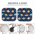 thumbnail image 6 of Bingfone Planets and Stars Windshield Sun Shade 2-Piece Foldable Car Front Window Sunshade for Most Sedans SUV Truck-Small, 6 of 7