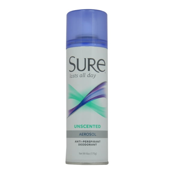 Aérosol Anti-Transpirant et Déodorant - Non Parfumé par Sure for Unisex - 6 oz de Déodorant Spray