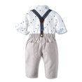 thumbnail image 5 of Caqnni Baby Boy Clothes Long Sleeve Sweatshirt Tops Pants Set Toddler Cowboy Fall Winter Outfit for 0 6 12 18 24 M 1t 2t 3t 4t 5t 6t Gift Sets(Silver,12-18 Months), 5 of 9