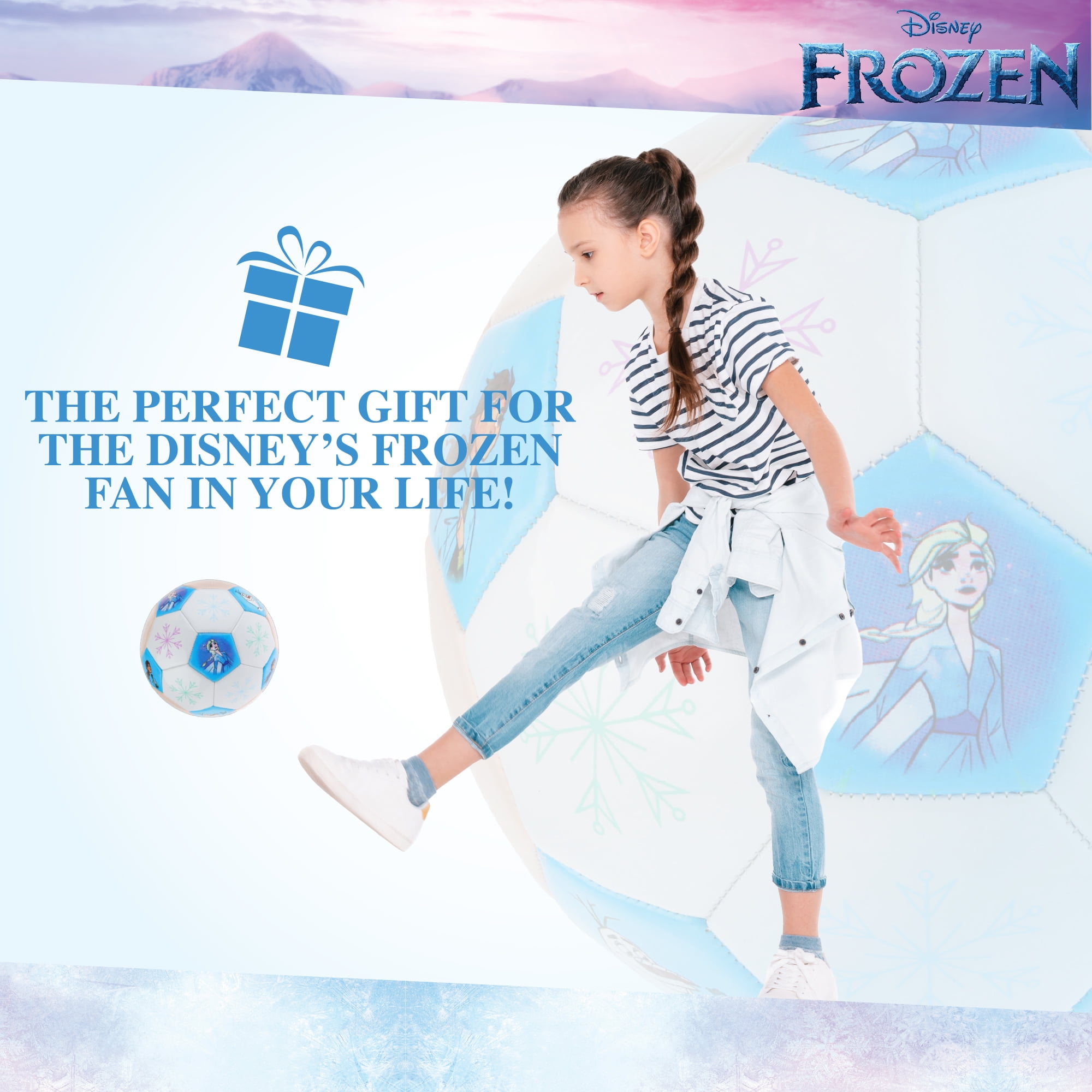 Disney Frozen Snowflakes Soccer Ball, Size 5