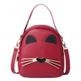 thumbnail image 1 of Bolsa de mensajero cruzado de cuero PU para mujer Mochila de hombro coreana bonita de dibujos animados JShteea  Para Estrenar, 1 of 6