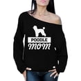 thumbnail image 1 of Awkward Styles Women's Poodle Mom Dog Lover Graphic Off Shoulder Tops Oversized Sweatshirt, 1 of 4