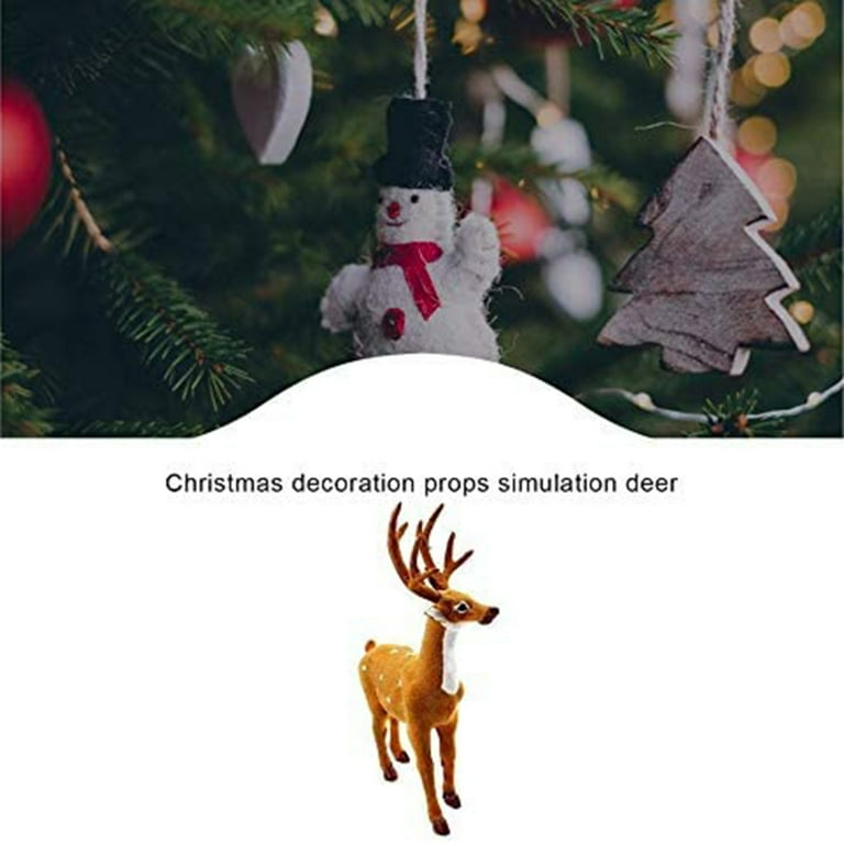 Adornos De Reno Para Árbol De Navidad – Decoración De Mesa Y Accesorio Para Fotos – Set De Reno