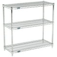 thumbnail image 3 of Global Industrial (3) Shelf Media Stand, Chrome, 42 x 14, 3 of 4