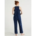 thumbnail image 3 of Joyspun Women's Cotton Blend Tank Top and Pants Pajama Set, 2-Piece, Sizes S to 3X, 3 of 5