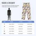 thumbnail image 6 of Kdxio Tulips Flowers Print Men's Sleep Pajama Pant Lounge Pants with Pockets, 6 of 8
