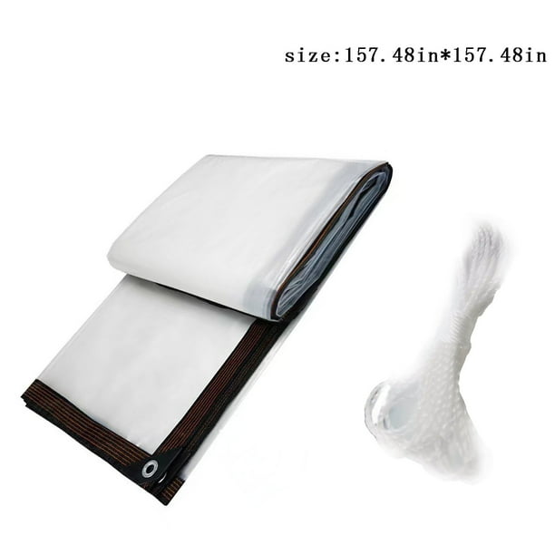 Lona impermeable multifuncional transparente de polietileno, lona impermeable para balcón, refugio contra la lluvia, tela de plástico resistente al viento para exteriores, lona para lluvia fría.