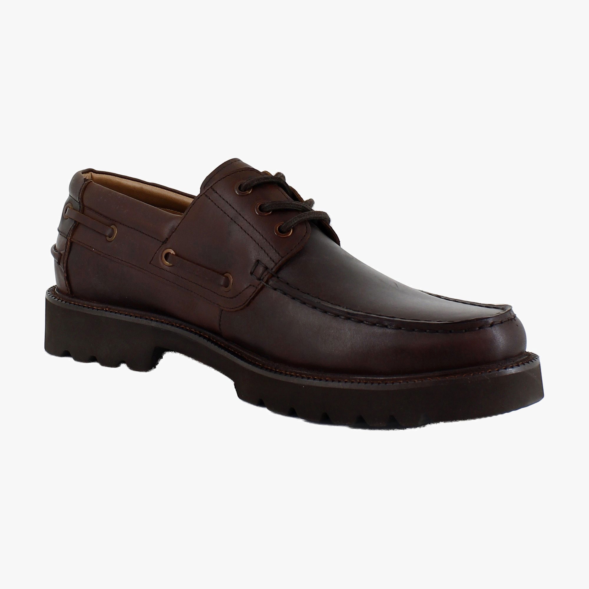 Mocasines y zapatos sin cordones Hobson para hombre, cuero marrón, talla 11.5 M 7