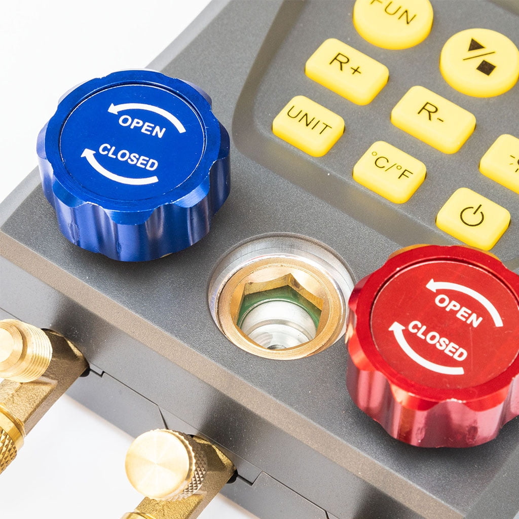 lanema Refrigeration Digital Manifold Gauge Meter HVAC Vacuum Pressure Temperature Test