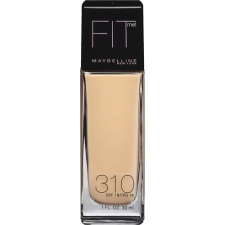 Maybelline; Fit Me; Dewy + Smooth Foundation, 310 Sun Beige, SPF 18, 1.0 fl oz