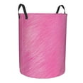 thumbnail image 3 of YFYANG Panier à Linge Imperméable, Panier à Linge à Fond Texturé Rose en Tissu Oxford avec Poignée Pliable, S, 3 of 8