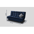thumbnail image 2 of Sofá Cama Carmen Azul Denim M & E MUEBLES Matrimonial 3 Posiciones, 2 of 5