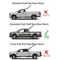 thumbnail image 3 of Privacy Driver Left Side Rear Door Window Door Glass Compatible with Ford F150 2015-2020 / F250 F350 F450 F550 2017-2022 Super Cab/Extended Cab Pickups Models, 3 of 6