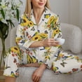 thumbnail image 6 of Naloa Bird Sunflowers Pajamas for Women Set, Womens Pajama Sets, Lounge Sets for Women, 2pjs for Women-XX-Large, 6 of 7