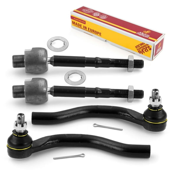 Metrix Premium Chassis Parts - 4 PC Inner & Outer Tie Rod End Kit Fits 2013-2022 Acura ILX, 2012-2015 Honda Civic, Replacement EV800906, ES800912,ES800913