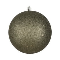 Vickerman 10" Limestone Sequin Ball Drilled, 1 per Bag