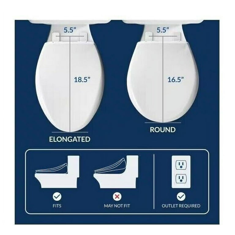 HD-7000 Electric Bidet Seat for Round Toilets in White with Fusion Heating Technology HD-7000 Electric Bidet Seat for Round Toilets in White with Fusion Heating Technology