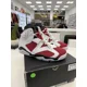 thumbnail image 1 of A i r-Jor-dan 6 Carmine White Red, 2021, Size 8, CT8529-106, 1 of 5