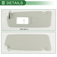 thumbnail image 6 of Unique Bargains Car Sun Visor Sun Visor Assembly for Audi A1 2013-2018 for Audi Q3 2013-2018 Plastic Glass Fabric No.8K0857551AE Light Gray Block Sunlight, 6 of 7