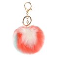 thumbnail image 1 of Pom Pom Keyring Faux Fur Decorative Fuzzy Ball Keychain Bag Charm for Women, 1 of 10