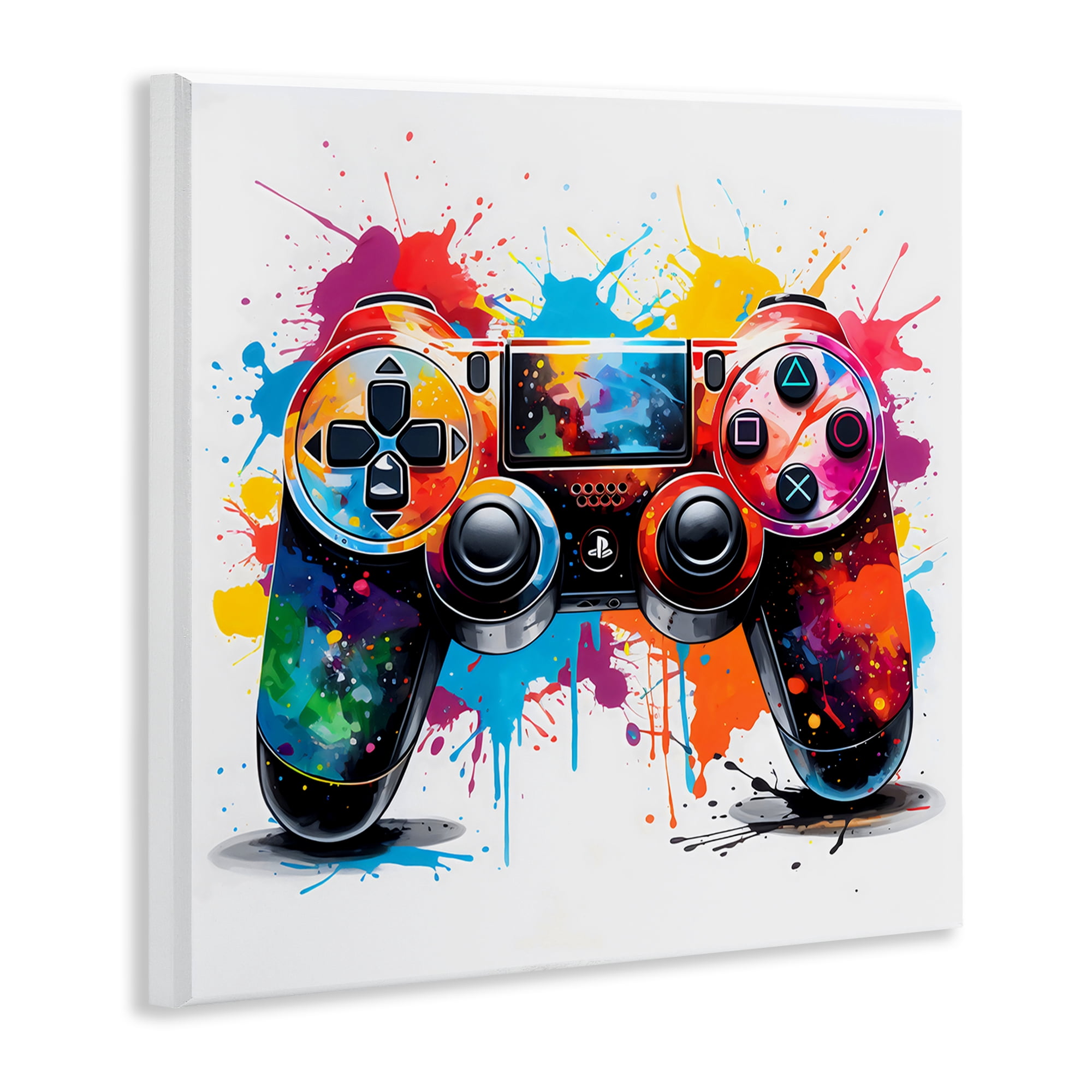Stupell Industries Playful Bright Game Controller Wall Plaque Art, design by Creative Studio