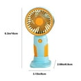 thumbnail image 3 of Kraoden Portable Handheld Fan, Rechargeable USB Small Fan for Home & Outdoor Use, Low Noise Mini Fan Perfect for Dormitories, Ideal Summer Gift, 3 of 6