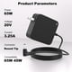 thumbnail image 3 of Cargador portátil LQM 65 W 20 V/3,25 A para Lenovo V15 V14 V17 G2 G3 G4, 3 of 7