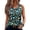 Light Blue, variant on Womens Summer Tank Tops Loose Fit Sleeveless V Neck T Shirt Floral Print Henly Tunic Blouses Light Blue M