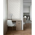 InHome Cambridge Brick Peel And Stick Ritrama Wallpaper, 198in by 20.5