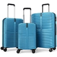 thumbnail image 1 of Costway 3PCS Hardside Luggage Set (20/24/28 Inch) with 8-Spinner Wheels, 3-Digital Lock Blue, 1 of 10