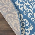 thumbnail image 5 of Nourison Grafix Damask Blue 5'3" x ROUND Area Rug, (5 Round), 5 of 8