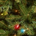 thumbnail image 4 of National Tree Company 7.5 ft. Pre-Lit Artificial Aspen Spruce Slim Christmas Tree, Green, Multicolor Lights, Includes Stand, 4 of 6