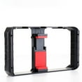 thumbnail image 3 of Phone Stabilizer ABS Sturdy Handheld Cage Bracket Tripod Filming Accessories Video Cage Travelling Equipments Handle Grip Mount Bracket Film Holder, 3 of 8